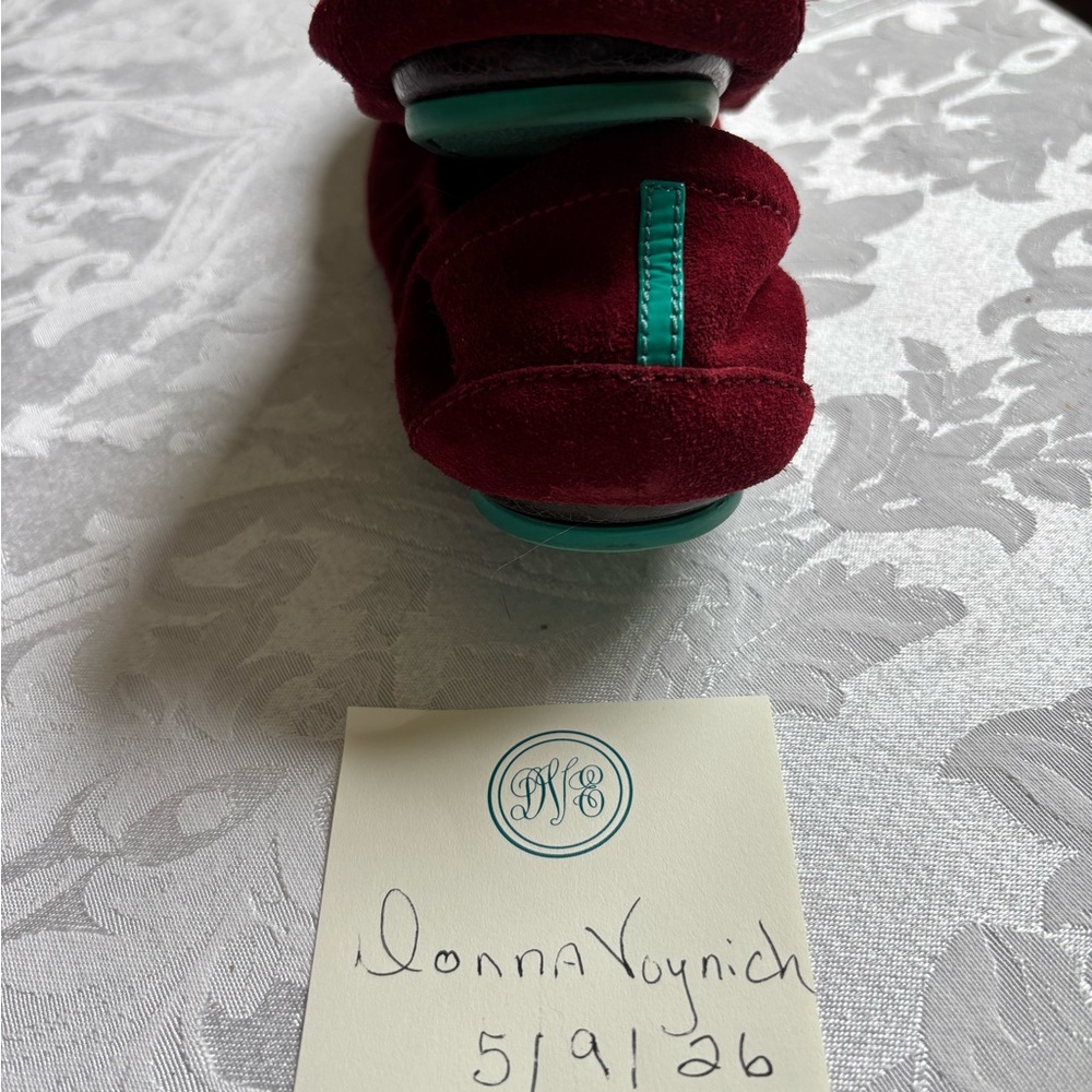 Tieks red rouge Suede Ballet Flats - Picture 3 of 5